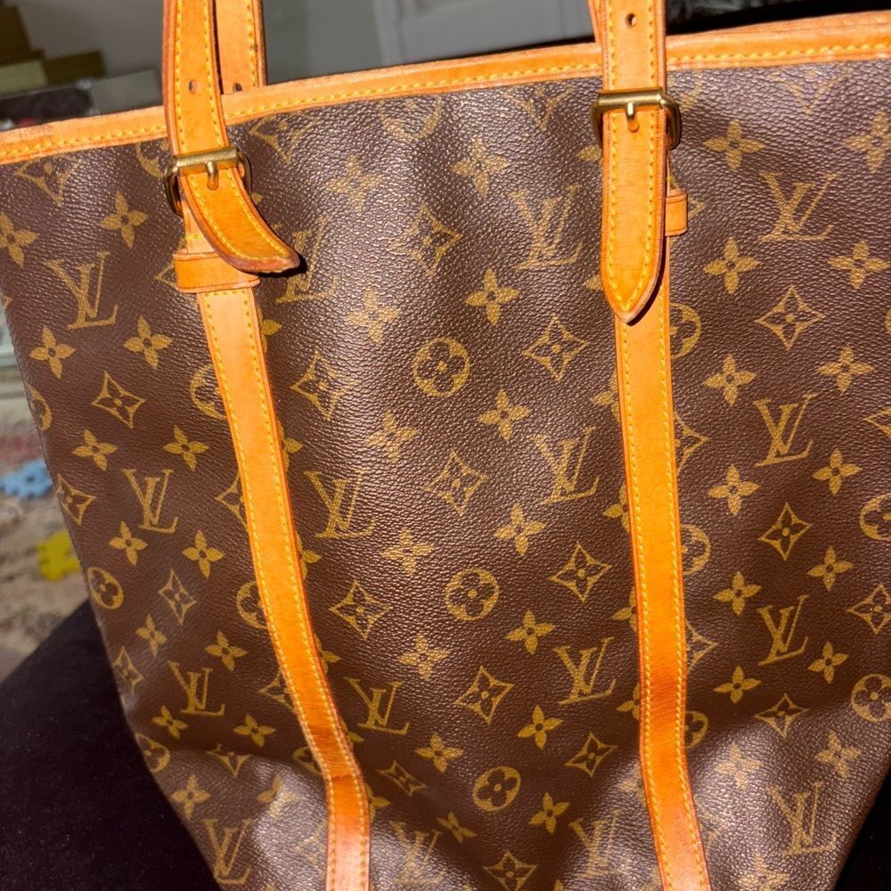 Used Louis Vuitton Brown Monogram Tote Bag bucket bag used good condition - Picture 13 of 15